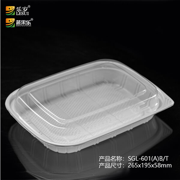 食品级一次PET塑料沙拉碗，带透明盖圆形新鲜食品包装容器，高品质