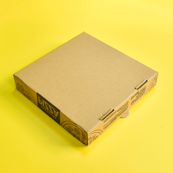 环保一次性外带形状披萨盒带盖