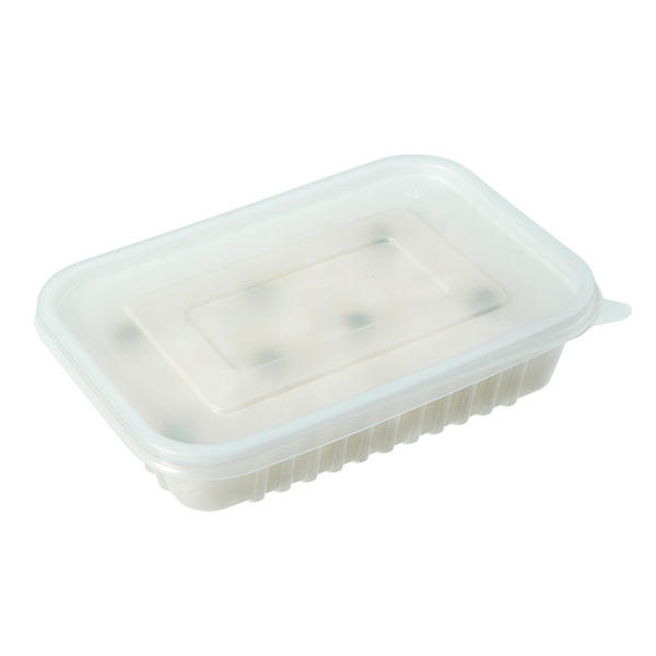 透明PP微波午餐食品容器，带透明盖子